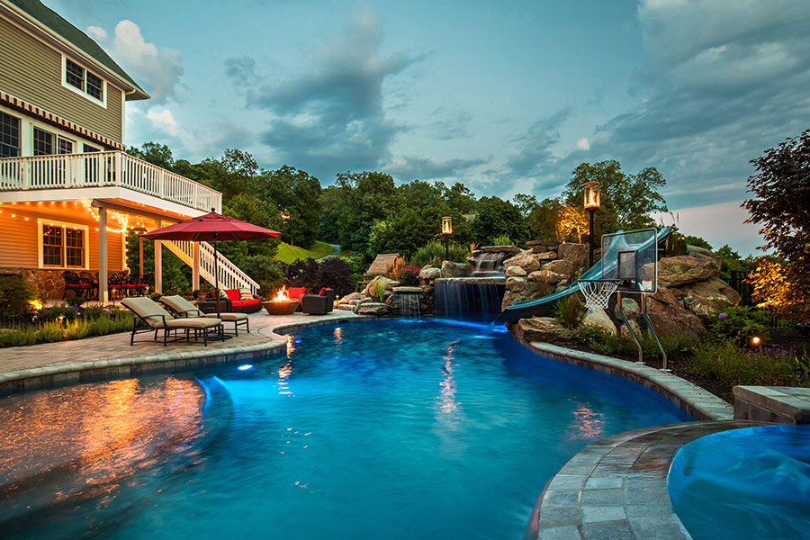 Close-up view of meticulously placed pool tiles reflecting the high-quality work of New York, New Jersey, and Connecticut swimming pool refinishing services.